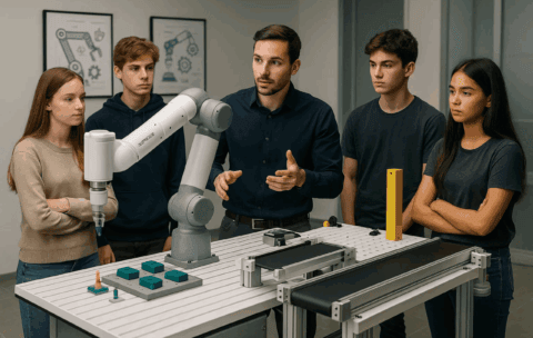 ABB CRB 15000 SWIFTI – Education C: Visione 2D, I/O 16/16 e Nastro PLC