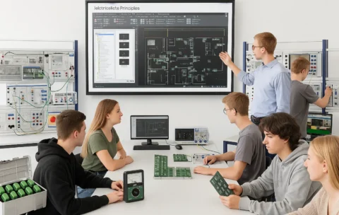 Laboratorio di Elettrotecnica – Principi di ingegneria elettrica: DC/AC, trifase, semiconduttori, op-amp, uso di oscilloscopio e multimetro