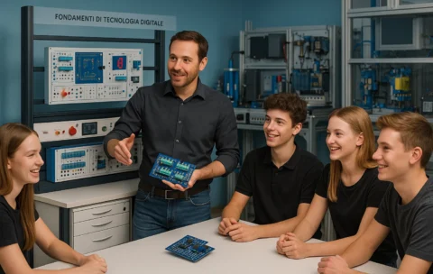 Laboratorio di Elettronica Digitale – Moduli di espansione per microcomputer (Trainer II): ADC/DAC, I²C/SPI/UART, PLD/GAL, misura & debug per progetti embedded