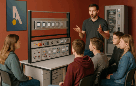 Laboratorio di Elettrotecnica – Controllo contattori IV & Strumenti di misura industriale: TA/CT, amperometri, voltmetri, contatori energia, punti di misura remoti