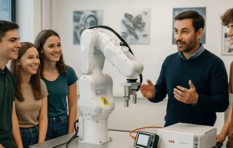 Laboratorio ABB IRB 1100 – Formazione C: visione 2D, RAPID, PROFINET e RobotStudio