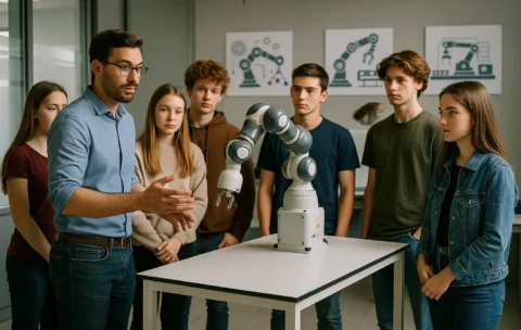 Laboratorio ABB IRB 14050 YuMi – Formazione A: cobot, visione 2D e pinza servo-ventosa