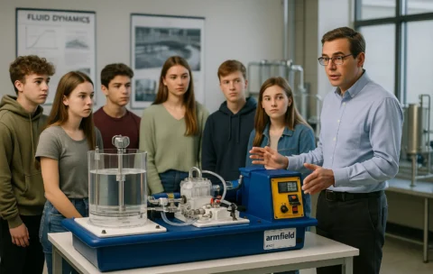 Laboratorio Energia – Trattamento Acque Avanzato: Digestione, Sedimentazione, Jar Test & Fluidizzazione (Soluzione 4)