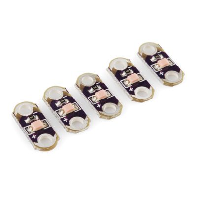 Lilypad LED rosa (5 pezzi) (fuori produzione) – DFR0167-PI