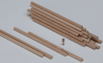 Barre di faggio Ø6x150mm (confezione da 200 pezzi)