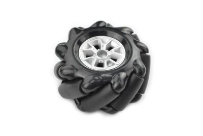 Ruota Mecanum nera con accoppiamento albero motore – FIT0766