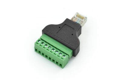 Morsettiera con spina maschio Ethernet RJ45 – FIT0848