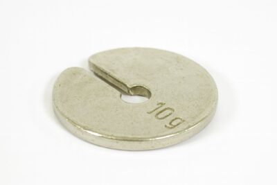 Peso a fessura, bronzo argentato, 10 g