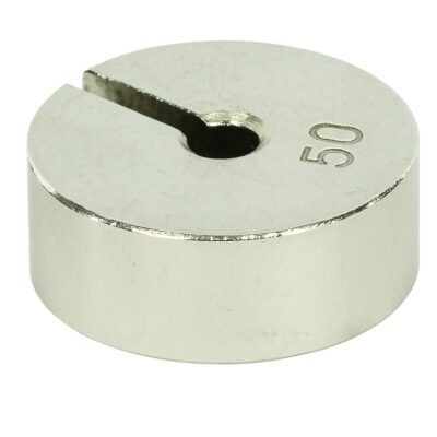 Peso a fessura, bronzo argentato, 50 g