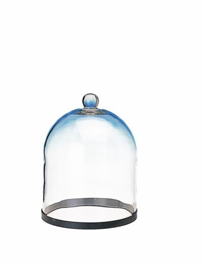 Campana di vetro, con pomello e anello di tenuta