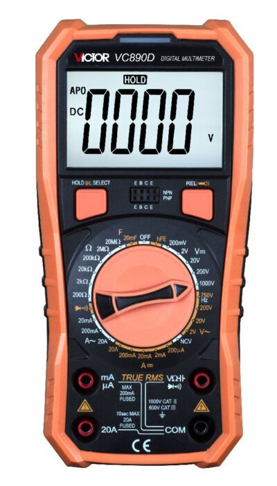 Multimetro digitale, 750 V CA/CC, 20 A CA/CC, 20 MΩ, 20 mF