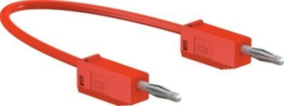 Cavo di collegamento, spina 2 mm, 5 A, 500 mm, rosso