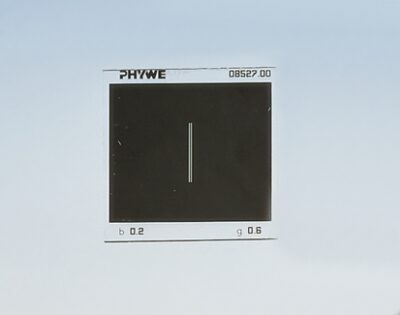 Schermo, con doppia fessura