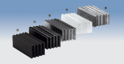Materiale assorbente, calcestruzzo