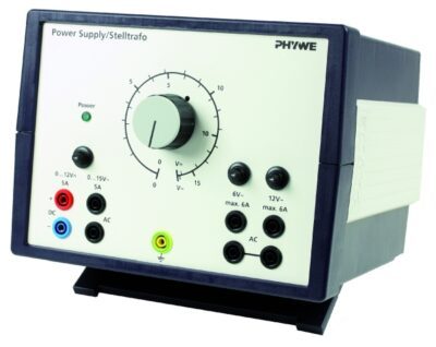 Alimentatore PHYWE, variabile CC: 12 V, 5 A / CA: 15 V, 5 A