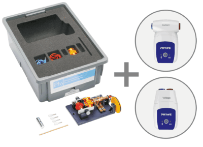 Set studente Motore elettrico/Generatore, digitale, Fisica avanzata TESS