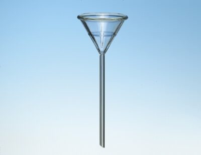 Imbuto f.analisi,vetro,d=80 mm