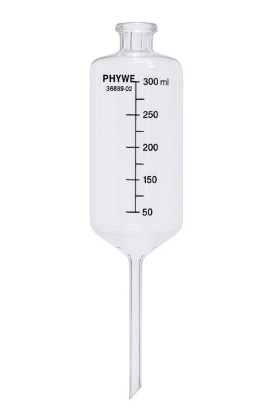 Imbuto in vetro cilindrico da 300 ml