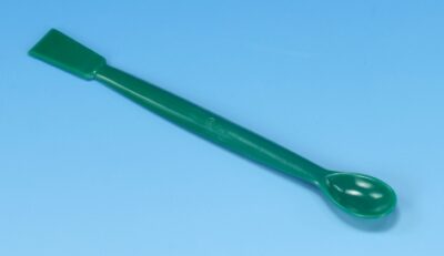 Cucchiaio, con estremità a spatola, 180 mm, plastica