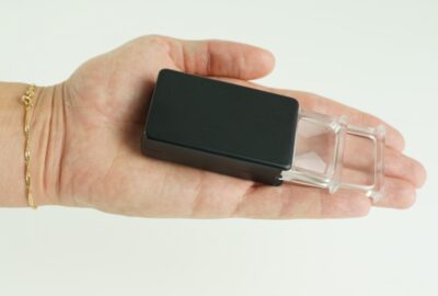Lente d’ingrandimento tascabile, 10x, custodia in plastica