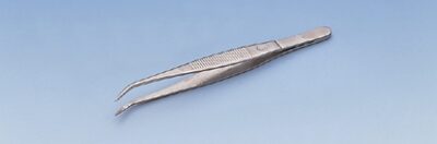 Pinzetta curva a punta 130 mm
