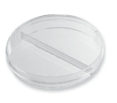 Piastre Petri, plastica, divise, due camere, d=94mm, 20 /conf