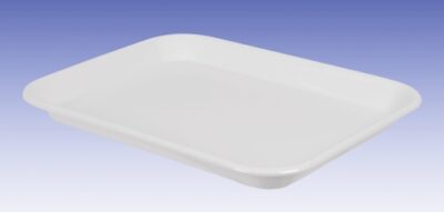 Piatto, 200 x 150 x 20 mm, plastica, bianco