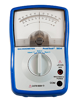 Galvanometro analogico ~ 5 mA/100 mV CC