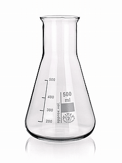 Beute Erlenmeyer, Boro, collo largo, varie misure