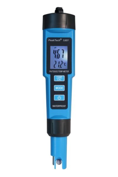 Misuratore di pH / temperatura / conducibilità / TDS, a penna, pH = 0,00 … 14,00, T = 0 … 50°C, EC = 0 … 19990 µS/cm, TDS = 0 … 19990 ppm