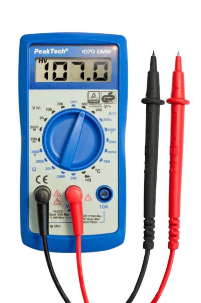 Multimetro digitale, 2.000 conteggi, 300 V CA/CC, 10 A CC, TÜV/GS