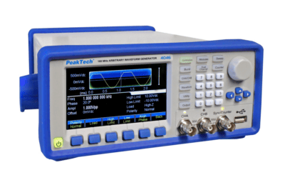 Generatore di segnali arbitrari a 2 canali ~ 1 µHz – 160 MHz ~ con display TFT e amplificatore
