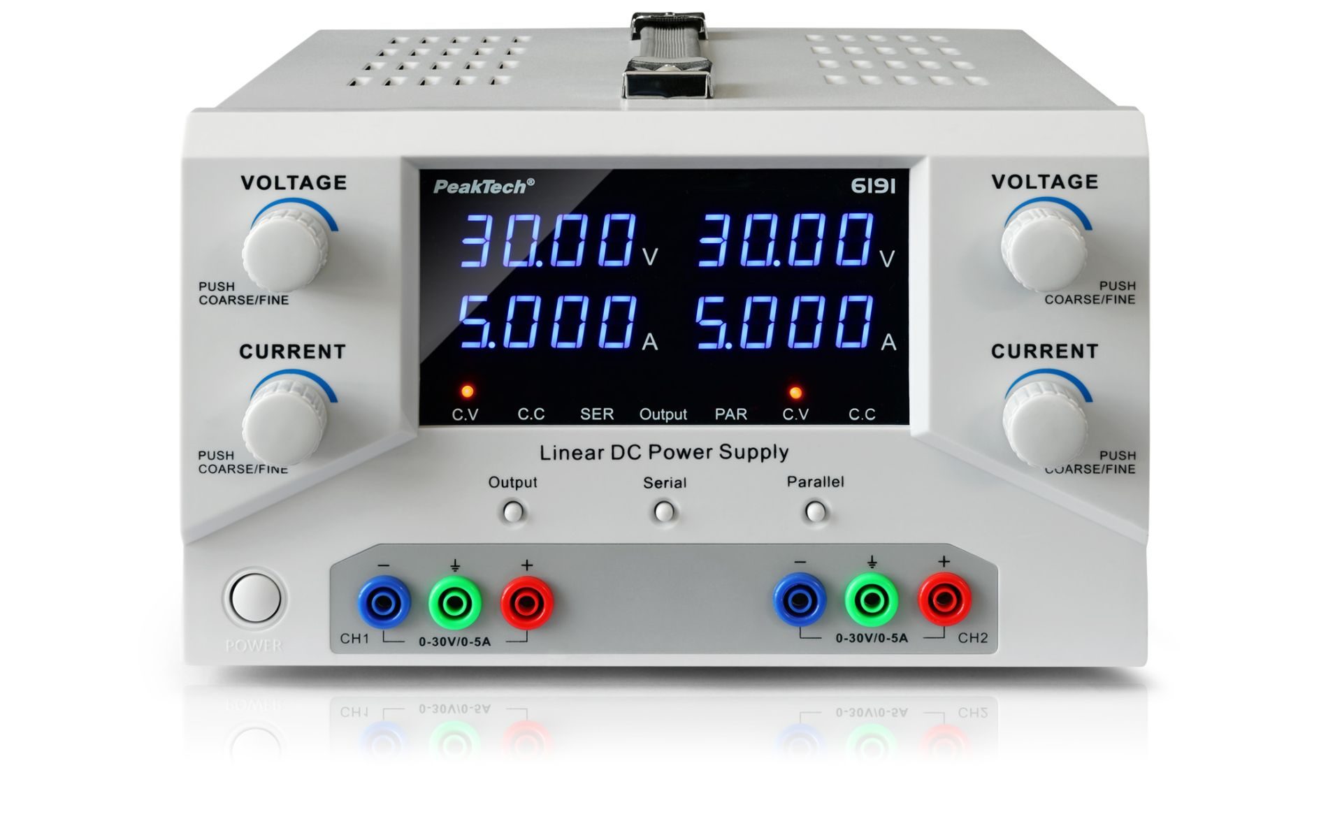 Alimentatore digitale da laboratorio 2 x 0 – 30 V/0 – 5 A CC
