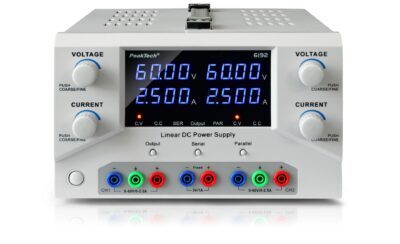Alimentatore digitale da laboratorio 2 x 0 – 60 V / 0 – 2,5 A CC e USB