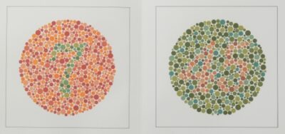 Cartella di test Ishihara per i disturbi del senso del colore