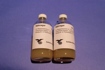 agar nutriente, 2 flaconi, 2x 125 g