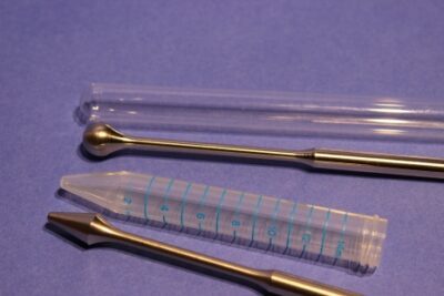Micropistola in acciaio inox per provette da 13 ml
