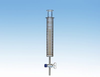 Siringa per gas con rubinetto, 100 ml