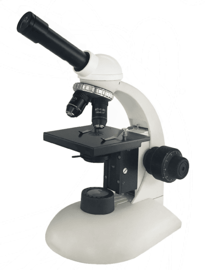 PHYWE Microscopio monoculare per studenti MIC-110A, 400x, con morsetti per vetrini