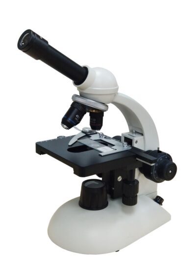 PHYWE Microscopio monoculare per studenti MIC-111A, 400x, tavolino meccanico
