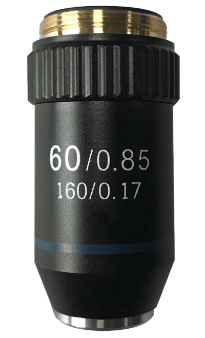 Obiettivo 60x, N.A. 0,85, acromatico, per la serie MIC-100