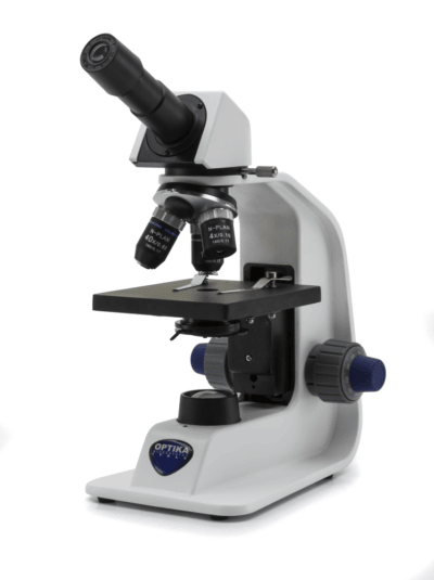 Microscopio monoculare OPTIKA B-151R-PL, 400x, con clip campione