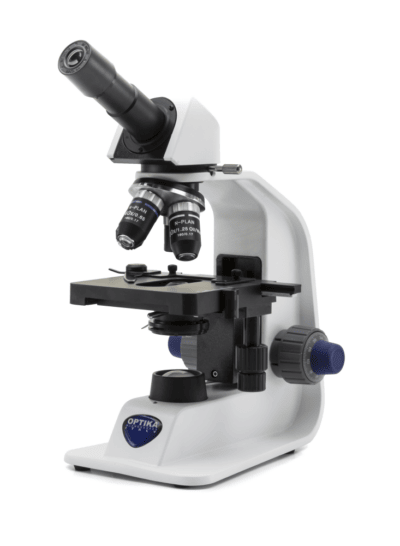 Microscopio monoculare OPTIKA B-155R-PL, 1000x, tavolino meccanico