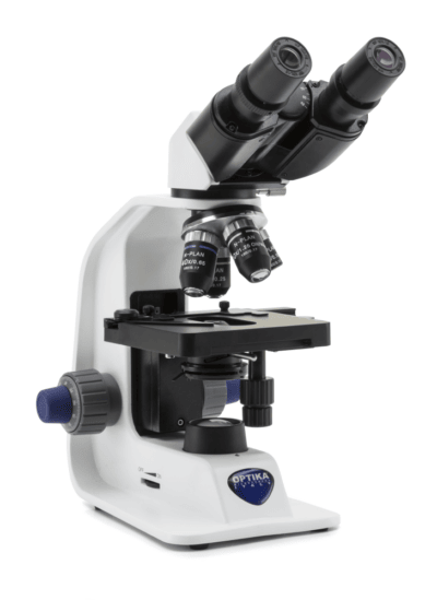 OPTIKA Microscopio binoculare per studenti B-159R-PL, 1000x, tavolino meccanico