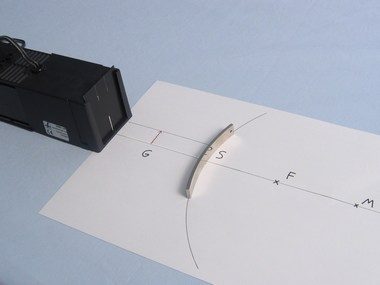 Costruzione dell’immagine di uno specchio convesso