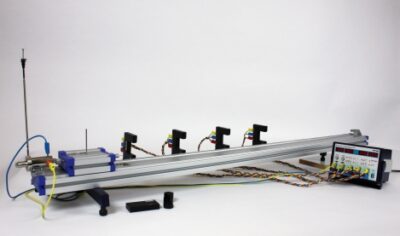 Movimento uniformemente decelerato con la traccia dimostrativa e il timer 4-4