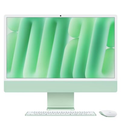 iMac 24″ con display Retina 4,5K: Chip Apple M4 con CPU 10-core e GPU 10-core, 24GB, 512GB SSD – Verde