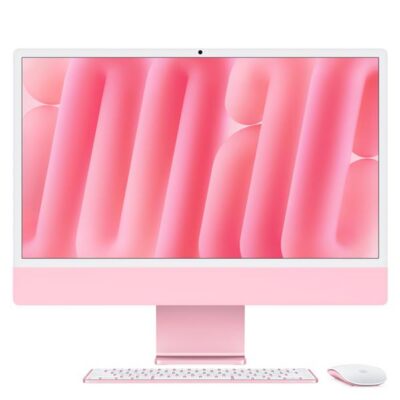 iMac 24″ con display Retina 4,5K: Chip Apple M4 con CPU 10-core e GPU 10-core, 16GB, 256GB SSD – Rosa