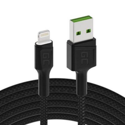 Green Cell GC Ray USB – Cavo Lightning 120cm per iPhone, iPad, iPod, LED bianco, ricarica rapida