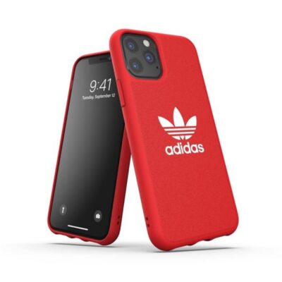ADIDAS ORIGINALS – Cover ADICOLOR in TPU flessibile e bordi rialzati colore rosso compatibile con Apple iPhone 11 Pro